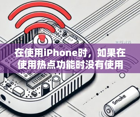 在使用iPhone时,如果在使用热点功能时没有使用VPN,可能会导致以下问题 在使用iPhone时,如果在使用热点功能时没有使用VPN,可能会导致以下问题