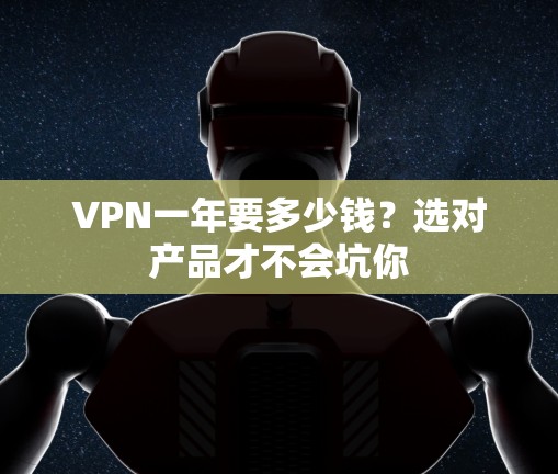 VPN一年要多少钱?选对产品才不会坑你